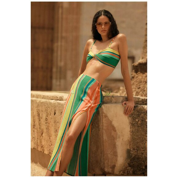 ANTHROPOLOGIE | Striped Linen Crop Top | NWT - Picture 8 of 12